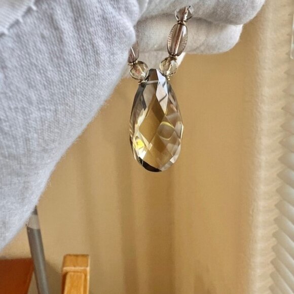 Vintage Smokey Quartz and 14K Gold Beaded Necklace, Healing Jewelry Necklace - Picture 4 of 16
